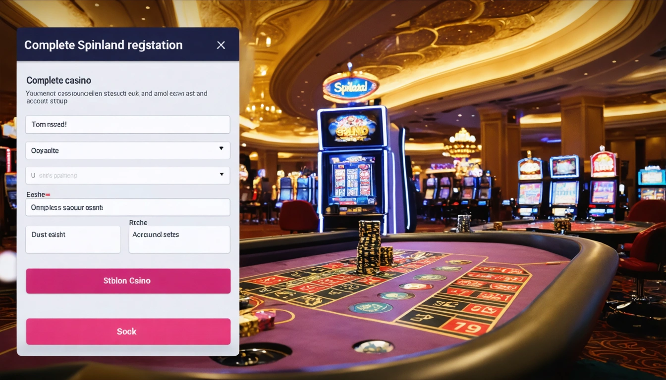 Complete Spinland casino registration and account setup